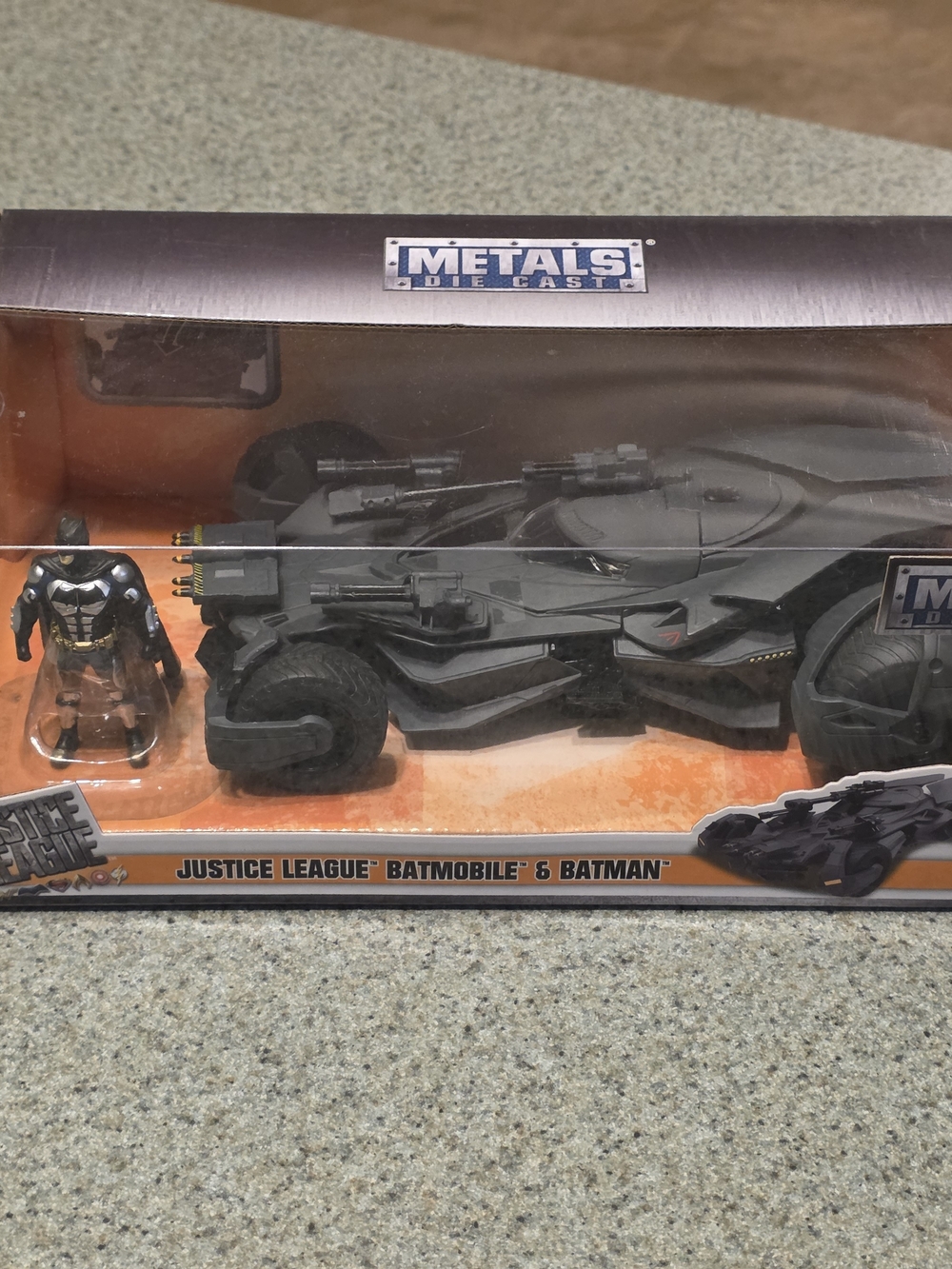 Die-cast Justice League Batmobile